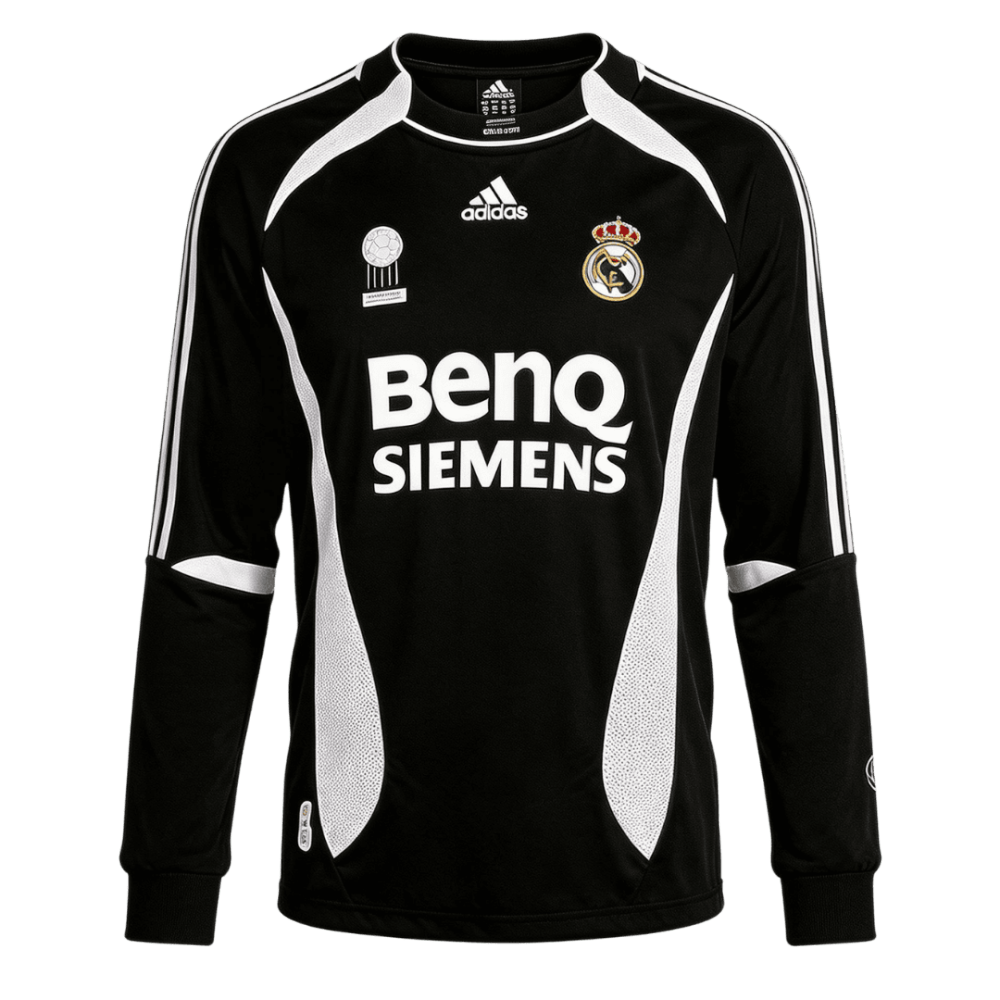 Retro Soccer Jersey Real Madrid Away Long Sleeve 2006/07