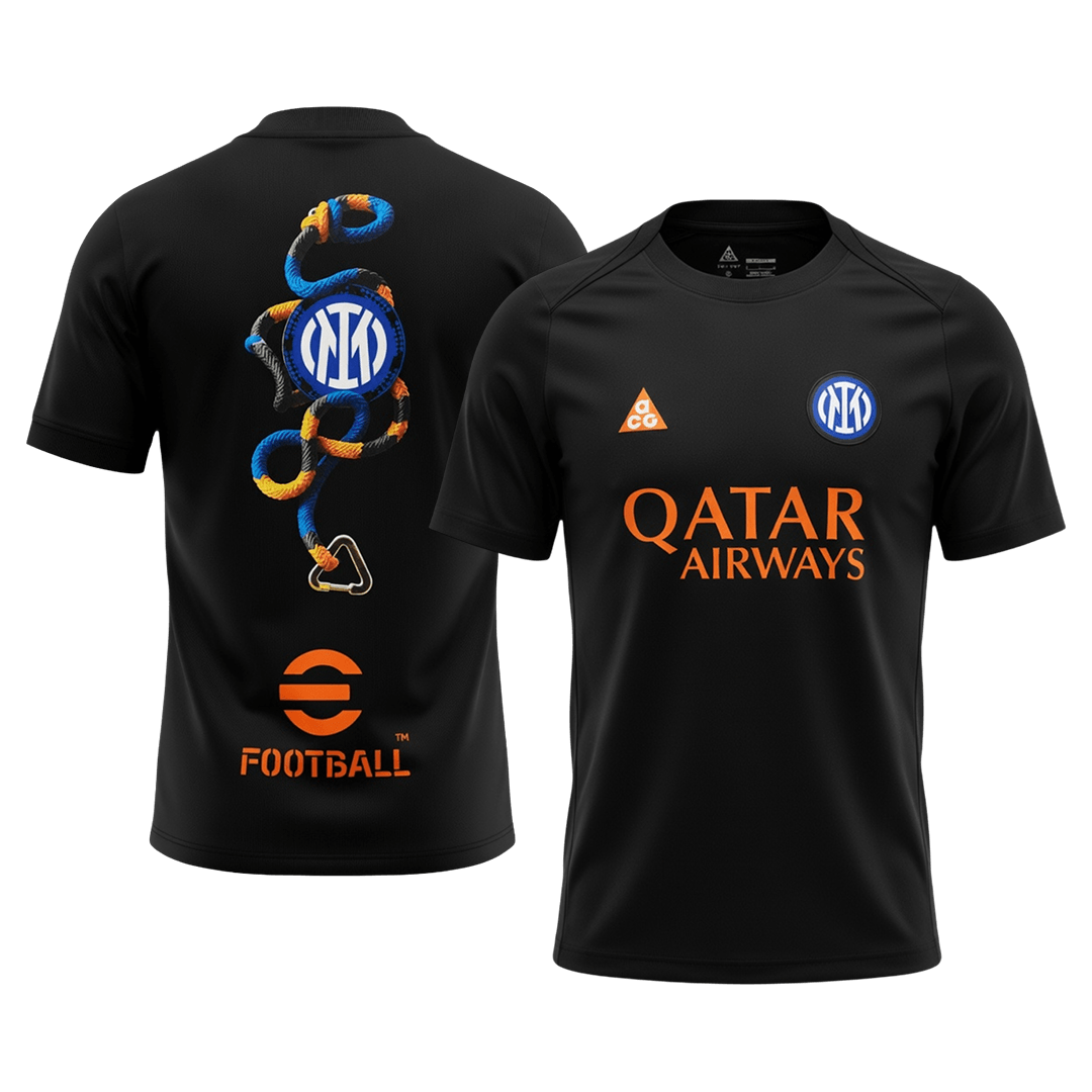 Inter Milan Pre-Match Soccer Jersey 2025/26 Black