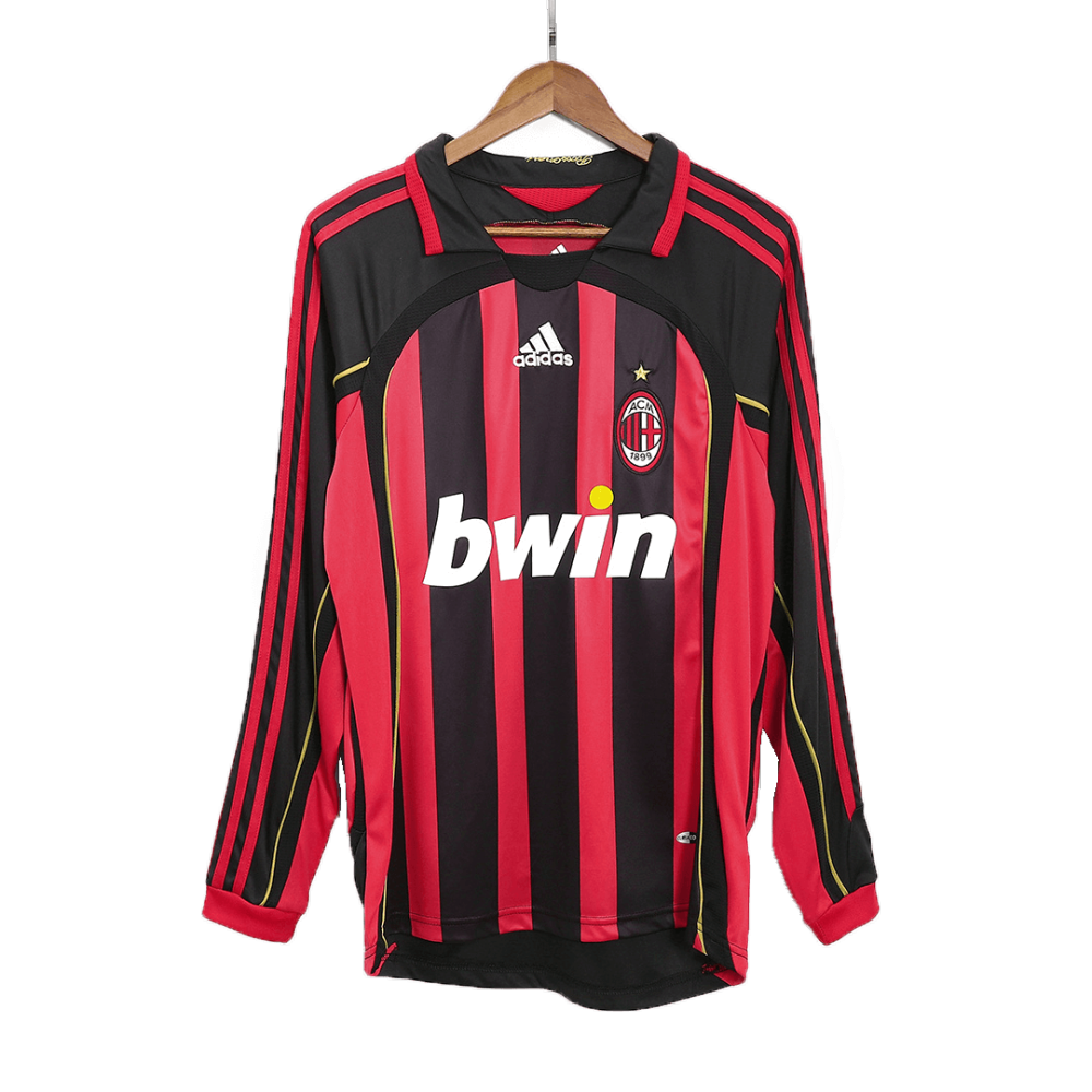 Retro Soccer Jersey AC Milan Home Long Sleeve 2006/07