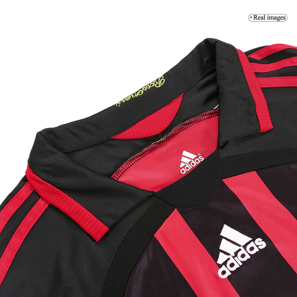 Retro Soccer Jersey AC Milan Home Long Sleeve 2006/07