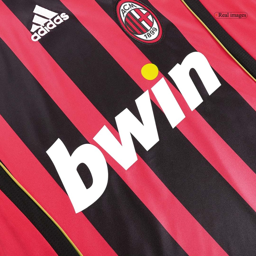Retro Soccer Jersey AC Milan Home Long Sleeve 2006/07