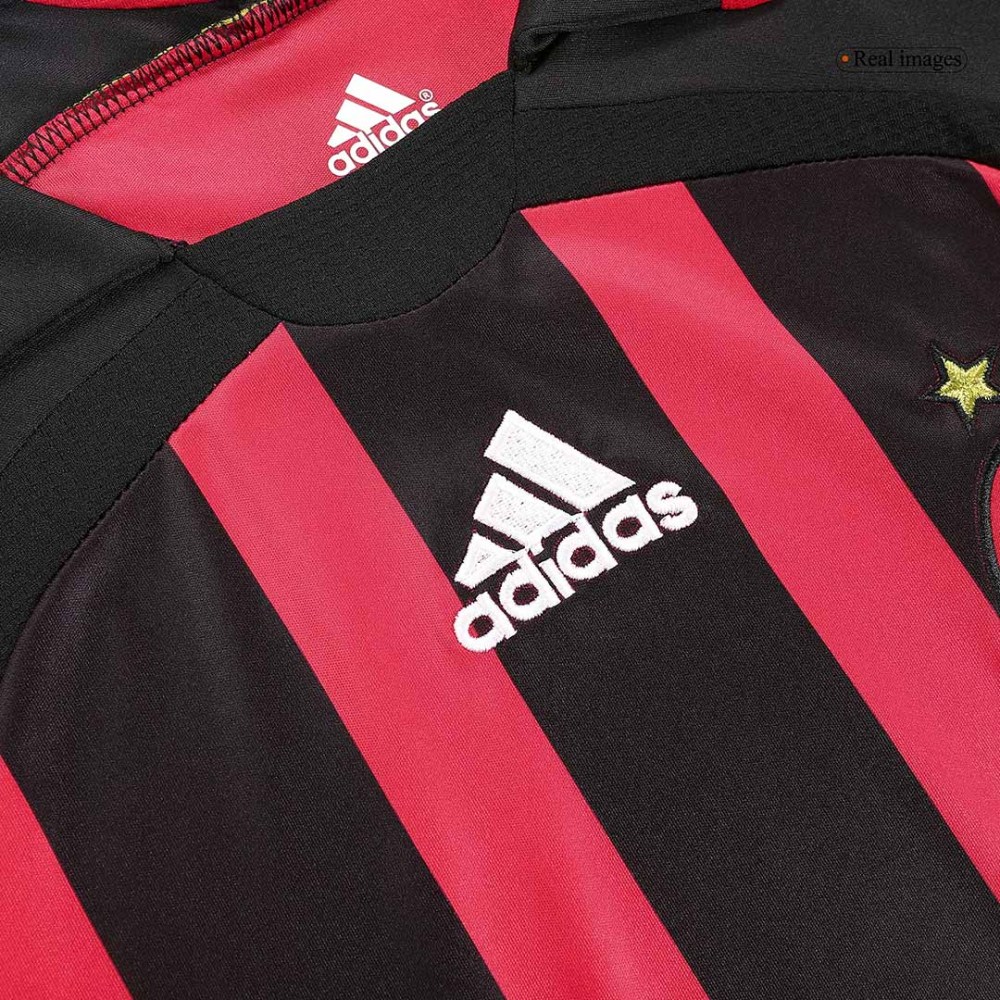 Retro Soccer Jersey AC Milan Home Long Sleeve 2006/07