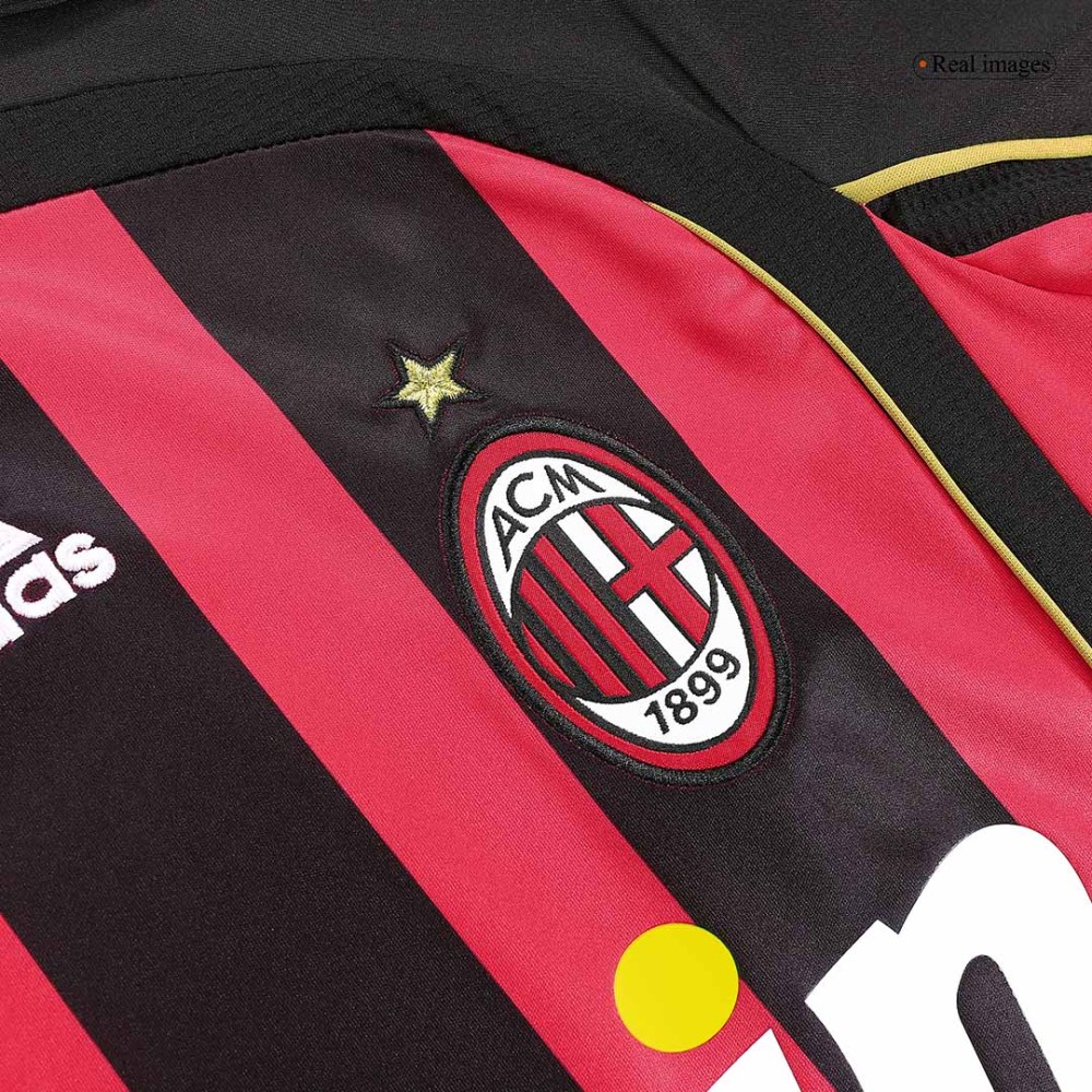 Retro Soccer Jersey AC Milan Home Long Sleeve 2006/07