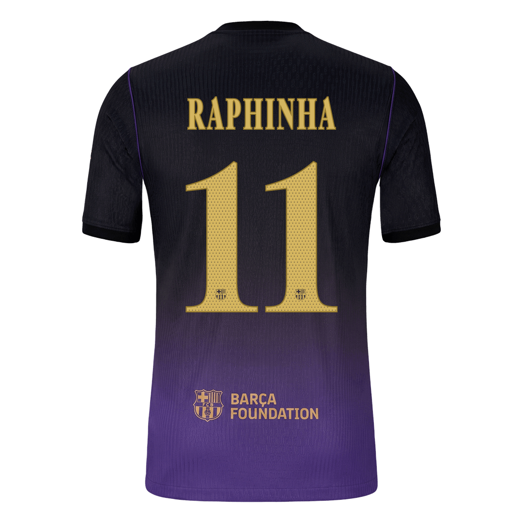 RAPHINHA #11 Barcelona Away Player Version Jersey 2026/27 - UCL