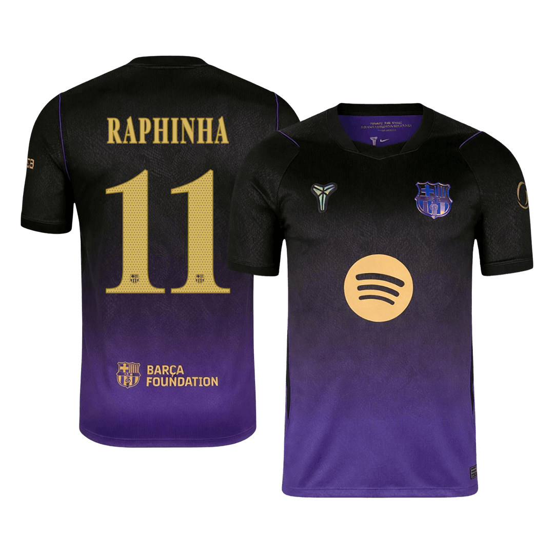RAPHINHA #11 Barcelona Away Soccer Jersey 2026/27 -UCL
