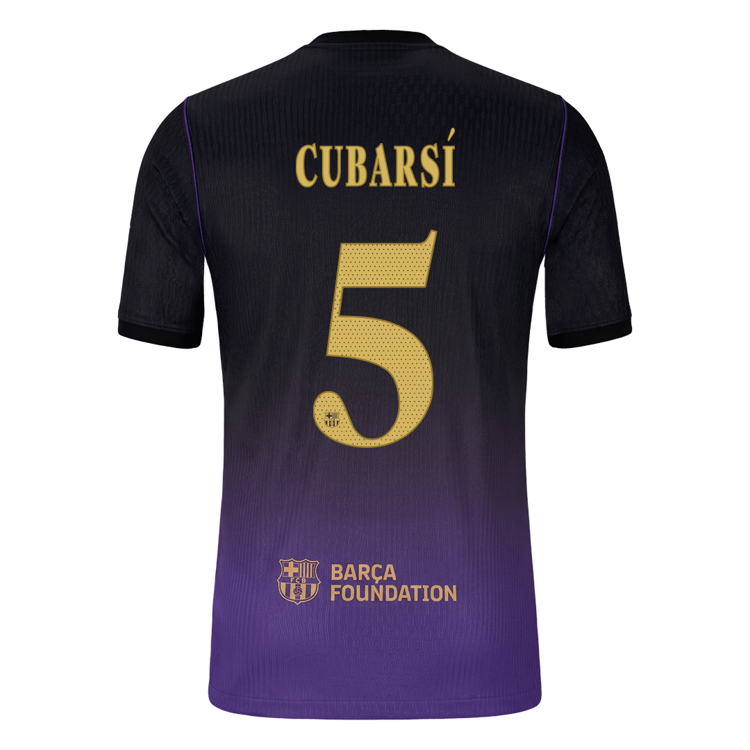 CUBARSÍ #5 Barcelona Away Player Version Jersey 2026/27 - UCL