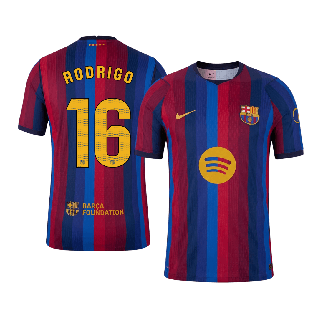 RODRIGO #16 Barcelona Home Soccer Jersey 2026/27