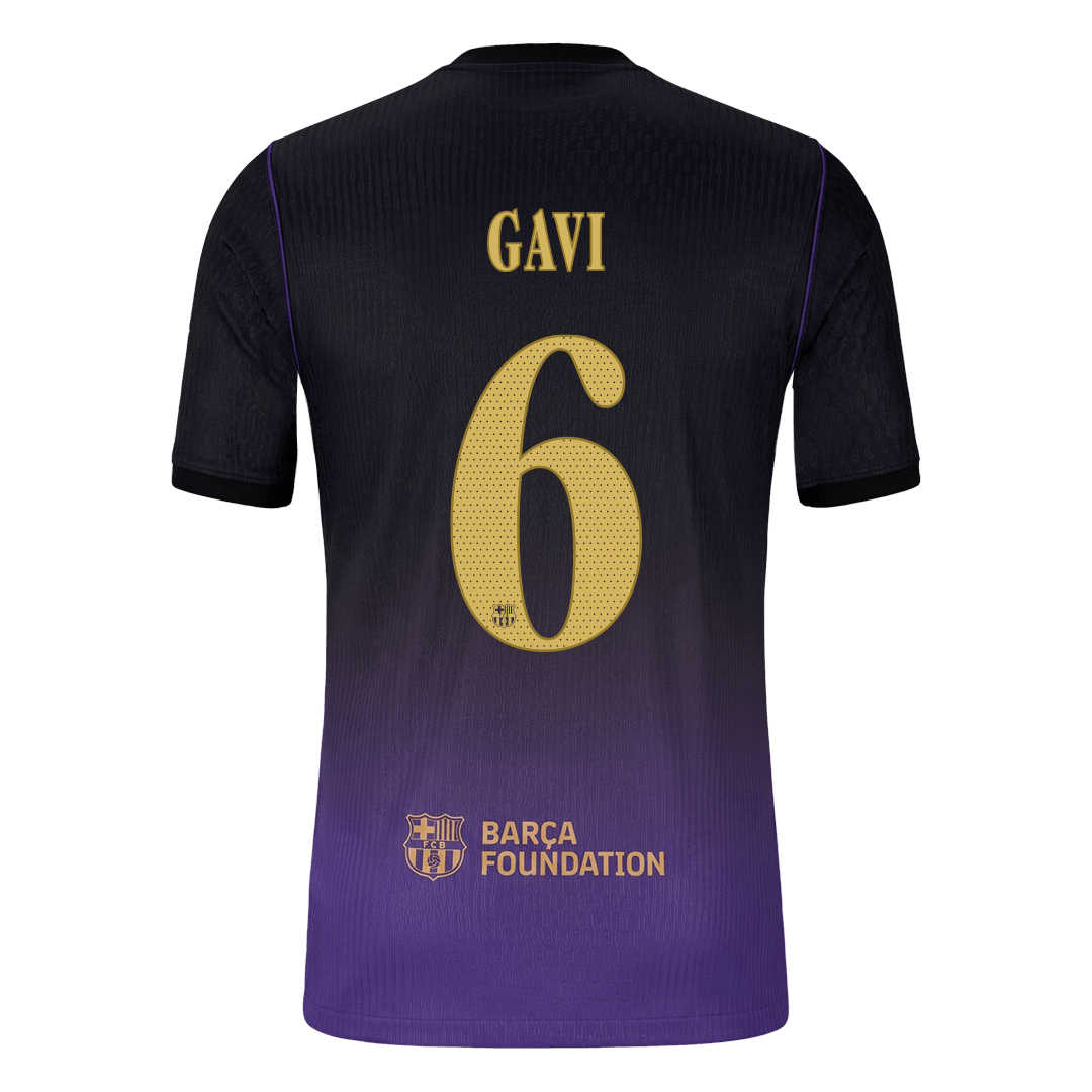 GAVI #6 Barcelona Away Player Version Jersey 2026/27 - UCL
