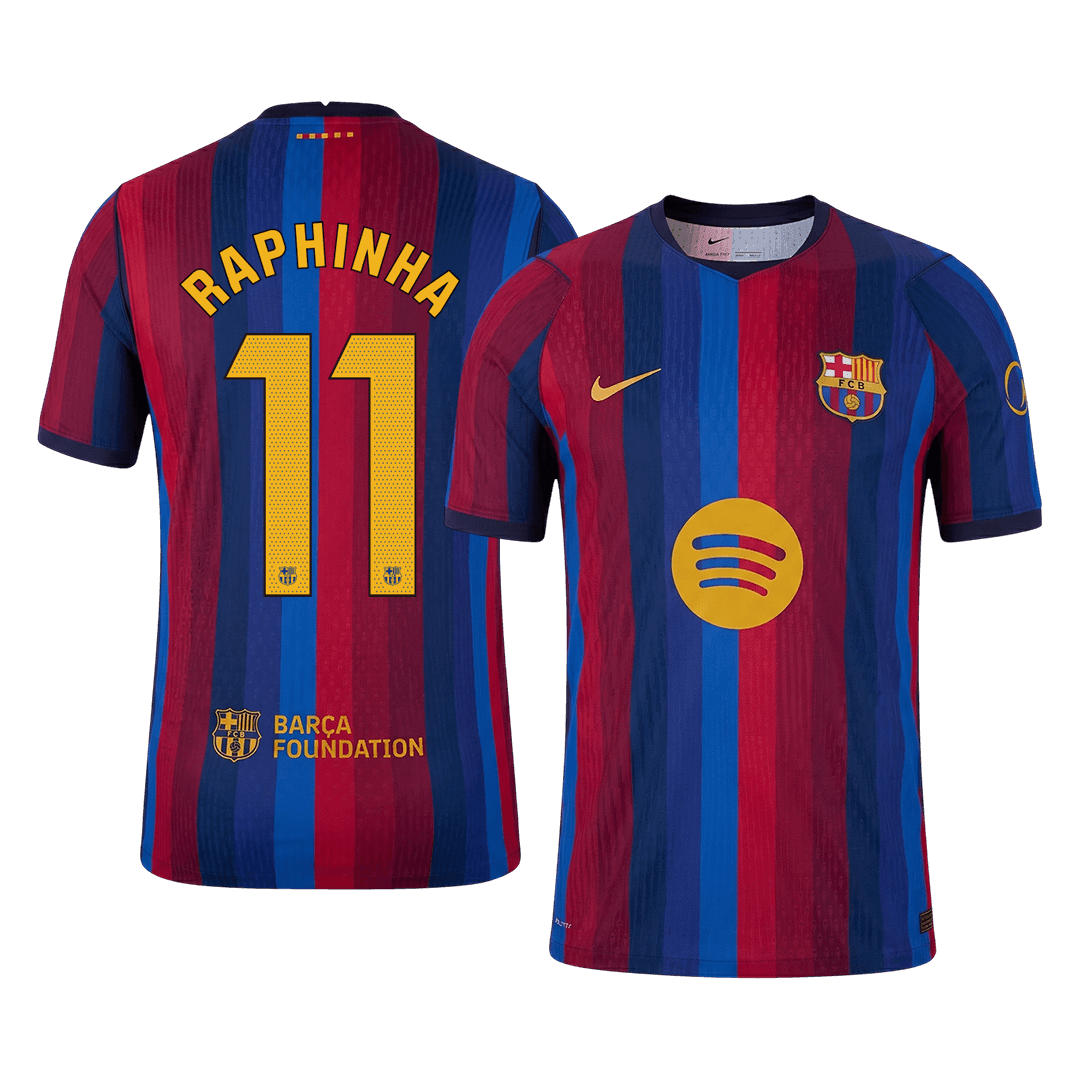 RAPHINHA #11 Barcelona Home Player Version Jersey 2026/27