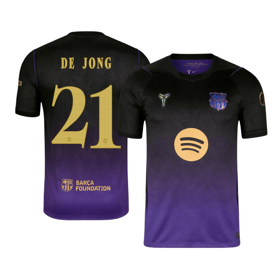 DE JONG #21 Barcelona Away Player Version Jersey 2026/27 - UCL