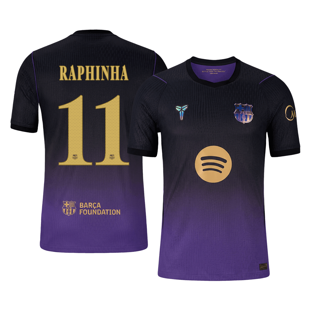 RAPHINHA #11 Barcelona Away Player Version Jersey 2026/27 - UCL