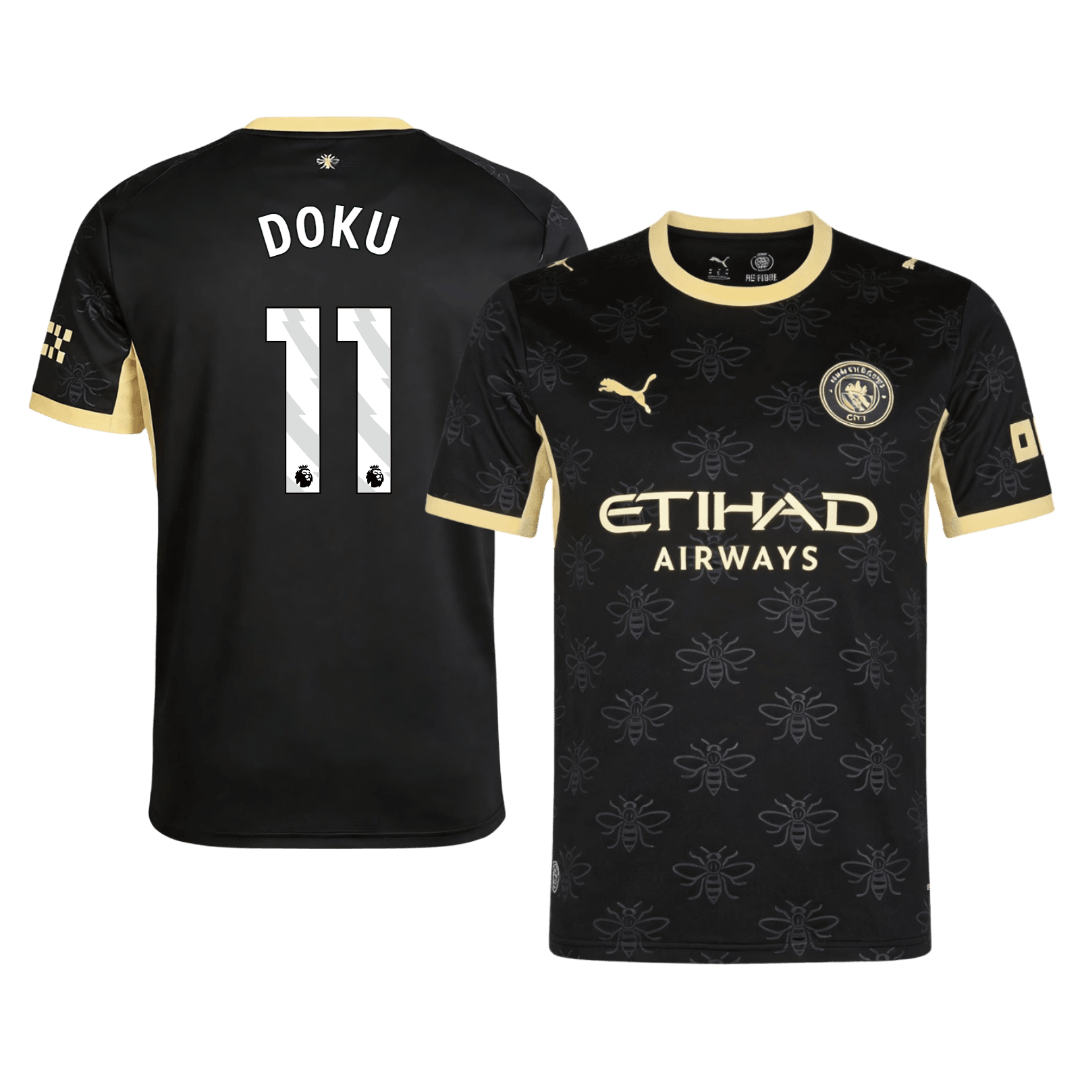 DOKU #11 Manchester City Away Soccer Jersey 2026/27