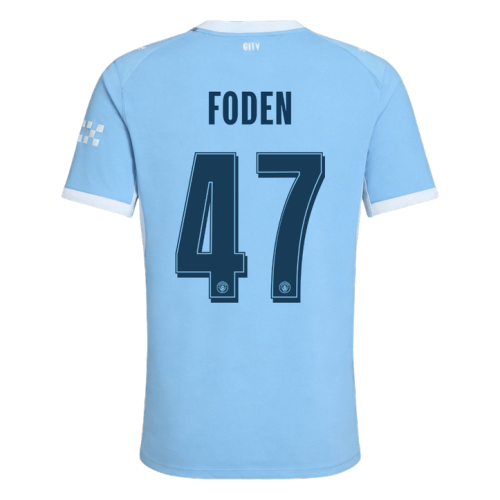 FODEN #47 Manchester City Home Player Version Jersey 2026/27 - UCL