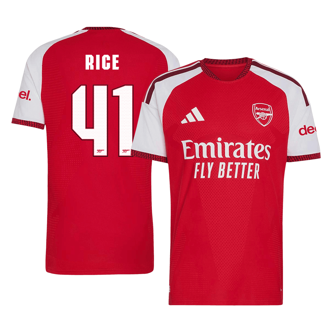 RICE #41 Arsenal Home Player Version Jersey 2026/27 - UCL