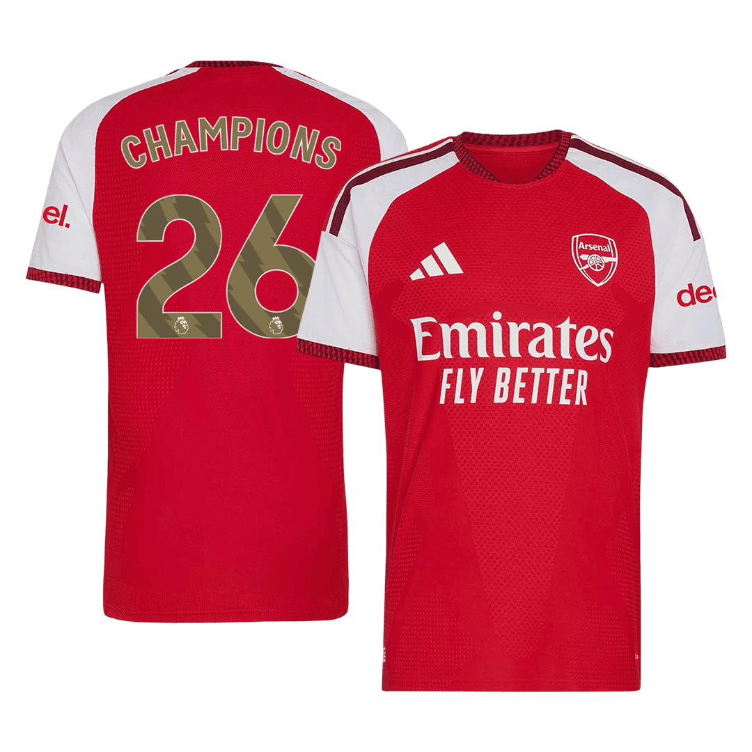 CHAMPIONS #26 Arsenal Home Player Version Jersey 2026/27