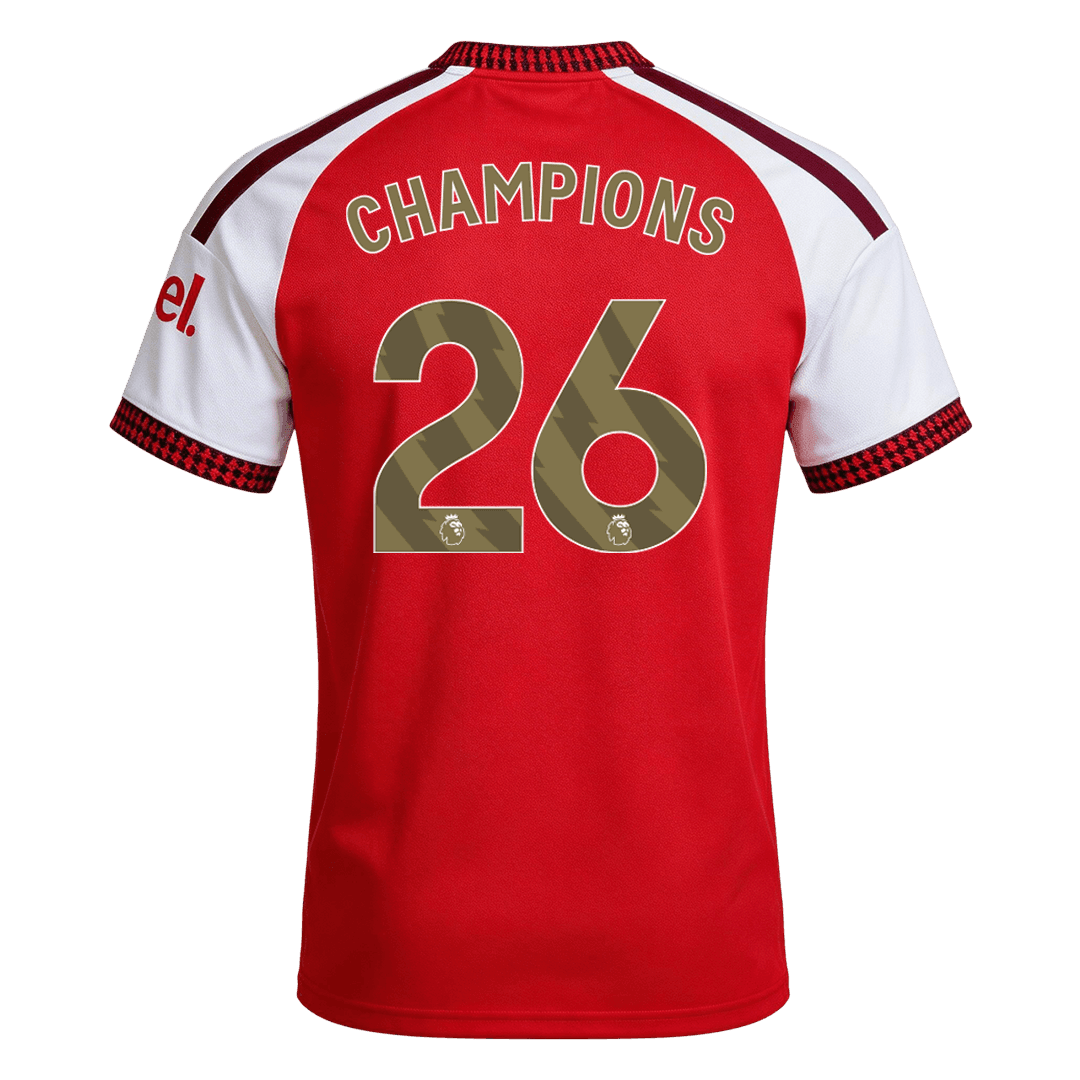 CHAMPIONS #26 Arsenal Home Soccer Jersey 2026/27