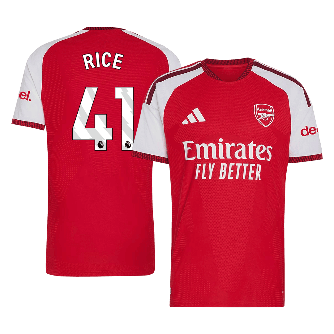 RICE #41 Arsenal Home Player Version Jersey 2026/27