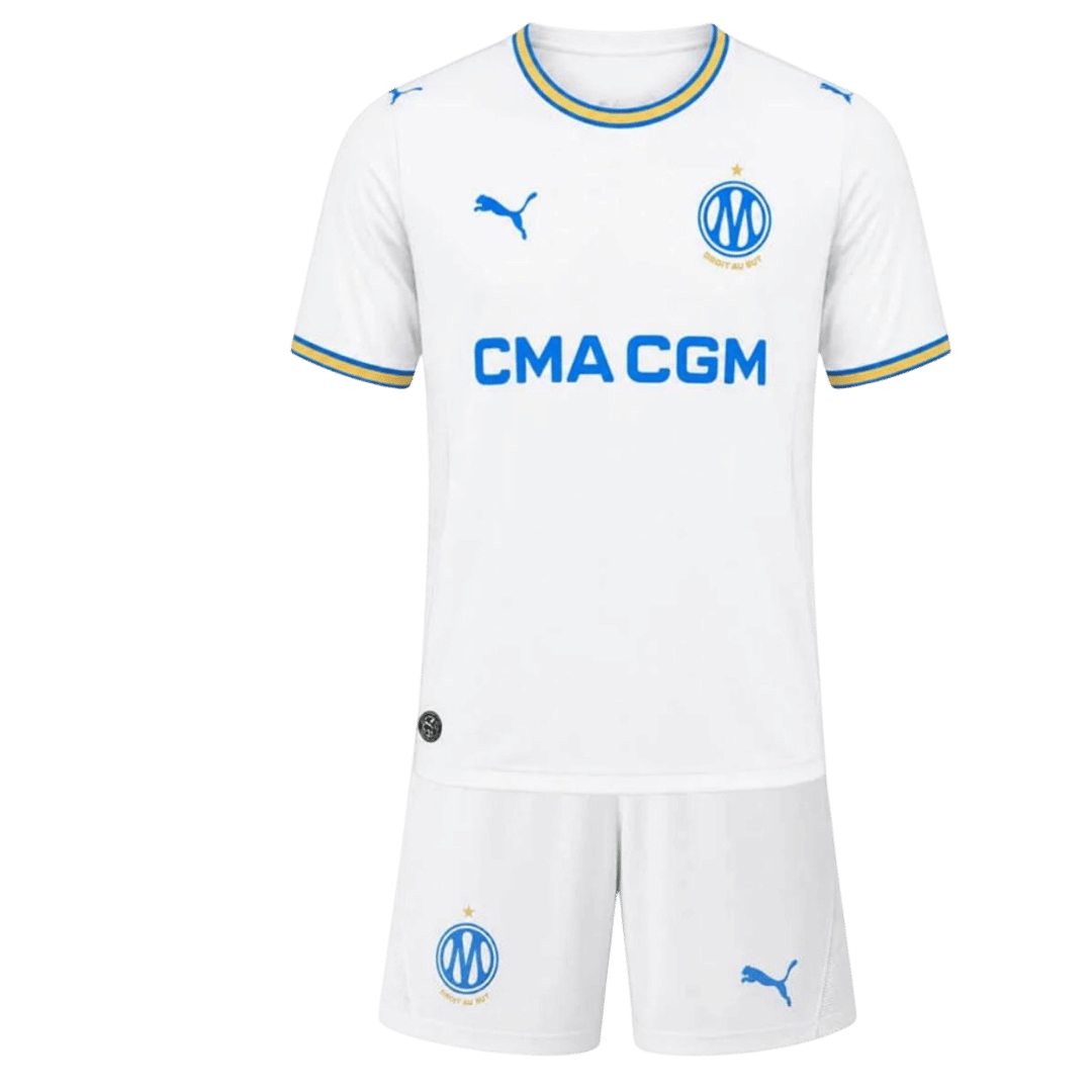 Marseille Home Kids Soccer Jerseys Kit 2026/27