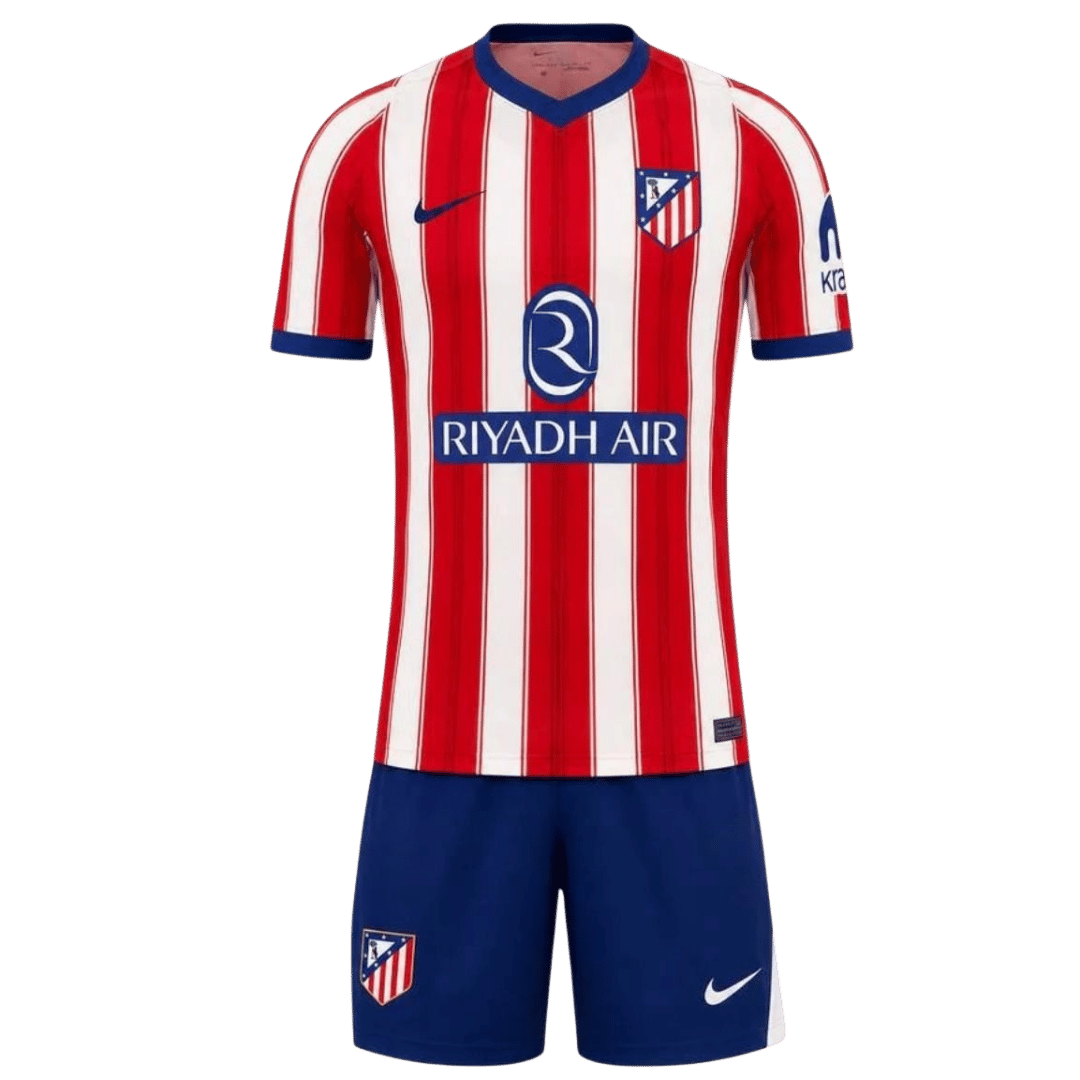 Atletico Madrid Home Kids Soccer Jerseys Kit 2026/27