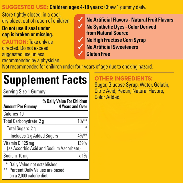 Kids Vitamin C Gummies,MY SHOP,Kids Vitamin C Gummies