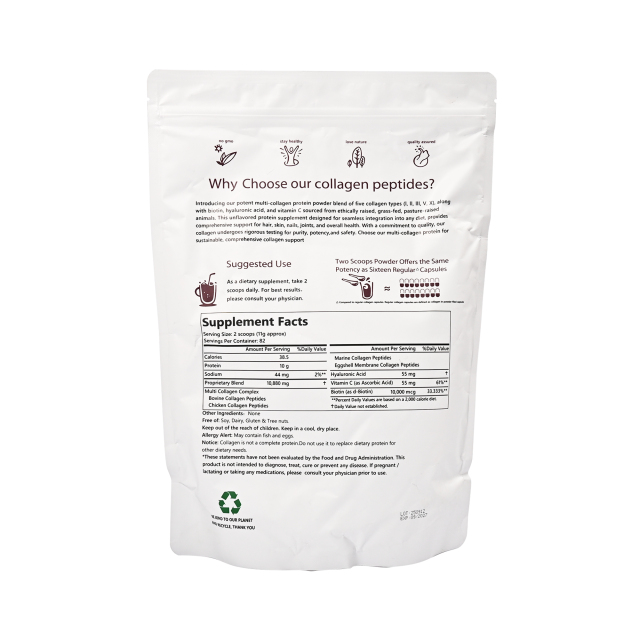 Multi Collagen Peptides Powder - Wholesale Supplement Supplier,MY SHOP,YAPHEON Multi Collagen Peptides Powder - 5 Types OEM Manufacturer
