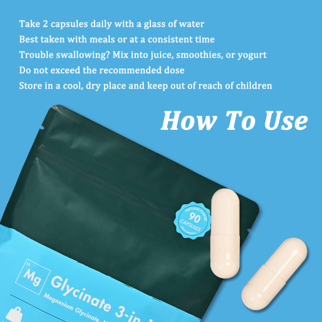 Magnesium Glycinate 3-in-1 Capsules,MY SHOP,Magnesium Glycinate 3-in-1 Capsules