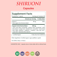 Organic Fruits & Berries Vitamin C Capsules,MY SHOP,Lion’s Mane Mushroom Capsules