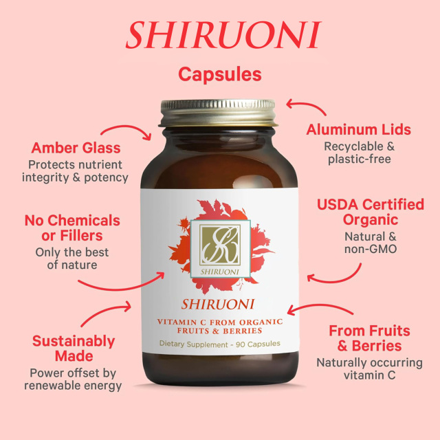 Organic Fruits & Berries Vitamin C Capsules,MY SHOP,Lion’s Mane Mushroom Capsules