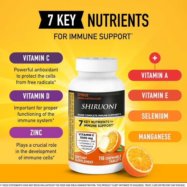 Vitamin C Chewable Tablets - OEM Vitamin Manufacturer,MY SHOP,Vitamin C 1000mg Chewable Tablets - private label vitamin manufacturer