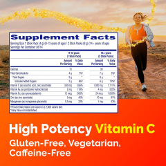 Vitamin C Crystals powder 500mg,MY SHOP,Raspberry Flavor Immune+ Vitamin C Drink Mix Powder