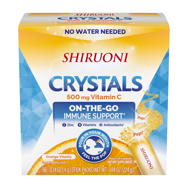 Vitamin C Crystals powder 500mg,MY SHOP,Raspberry Flavor Immune+ Vitamin C Drink Mix Powder