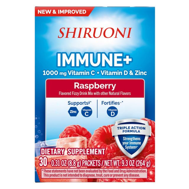 Raspberry Flavor Immune+ Vitamin C Drink Mix Powder,MY SHOP,Raspberry Flavor Immune+ Vitamin C Drink Mix Powder