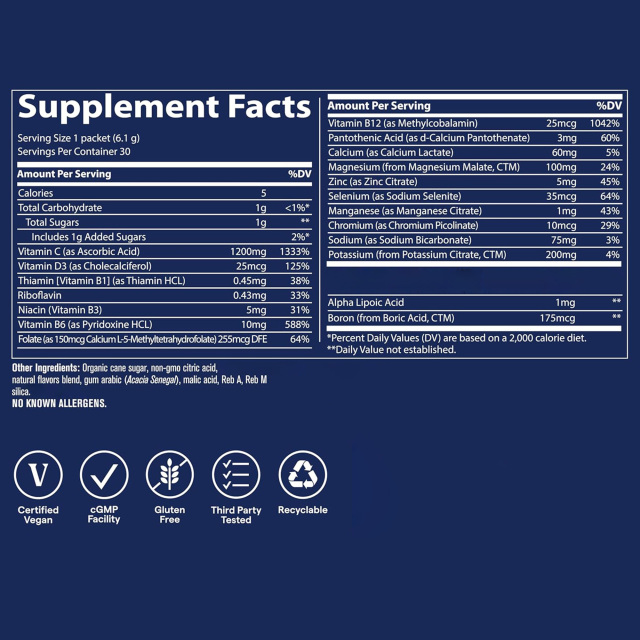 Vitamin C Power Pak Electrolyte Powder,MY SHOP,Vitamin C Power Pak Electrolyte Powder