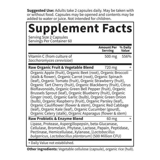 Vitamin C 500mg Vegan Capsules,MY SHOP,Vitamin C 500mg Vegan Capsules