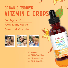 Organic Toddler Vitamin C Liquid Drops,MY SHOP,Organic Toddler Vitamin C Liquid Drops