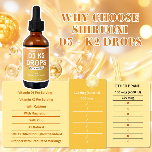 D3 K2 Liquid Drops,MY SHOP,Vitamin D3 K2 Liquid Drops