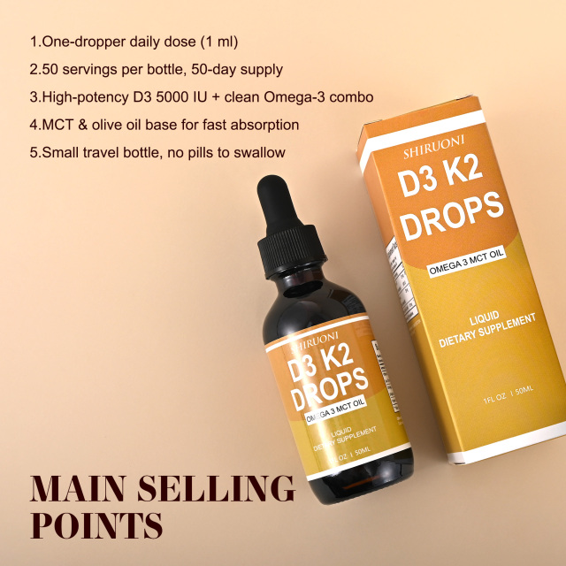 D3 K2 Liquid Drops,MY SHOP,Vitamin D3 K2 Liquid Drops