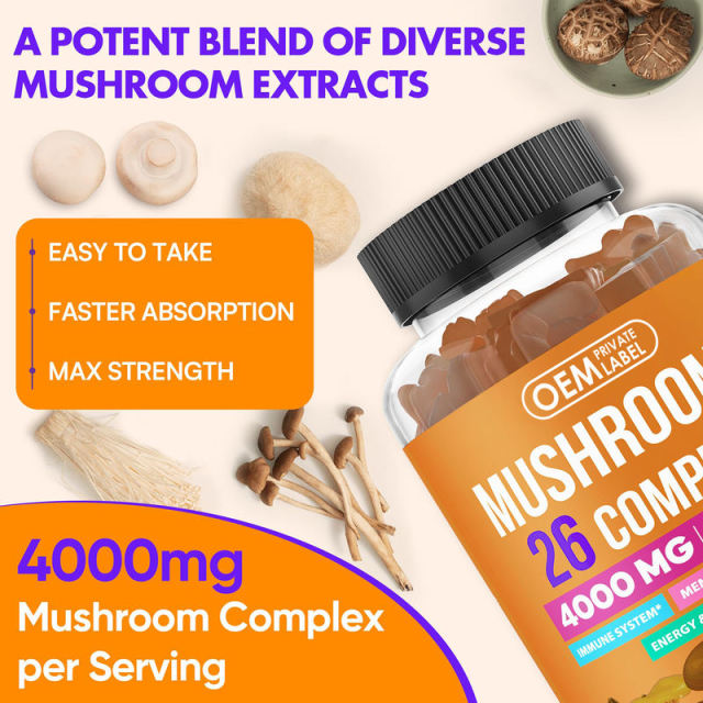 26-in-1 Mushroom Complex Gummies,MY SHOP,26-in-1 Mushroom Complex Gummies
