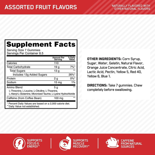 BCAA Amino Acid Energy Gummies,MY SHOP,BCAA Amino Acid Energy Gummies