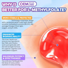1000mcg L-Methylfolate Gummies Methyl B12 Gummies,MY SHOP,1000mcg L-Methylfolate Gummies Methyl B12 Gummies