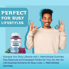 Blueberry Flavor L-Methylfolate Gummies,MY SHOP,Blueberry Flavor L-Methylfolate Gummies
