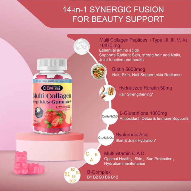 Multi Collagen Peptides Gummies,MY SHOP,Multi Collagen Peptides Gummies