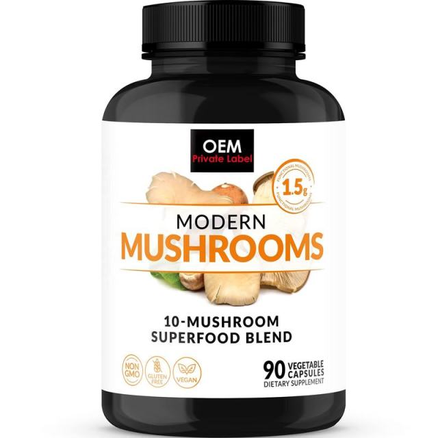 10 Mushroom Blend Capsules - Private Label Supplement,MY SHOP,10 Mushroom Superfood Capsules - OEM mushroom supplements Supply