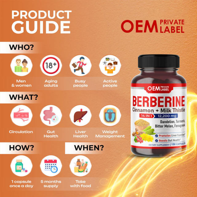 Berberine HCL & Liver Support Capsule,MY SHOP,Berberine HCL & Liver Support Capsule