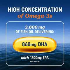 Triple Strength Omega-3 Fish Oil Softgels Supplement,MY SHOP,Omega 3 Fish Oil - Triple Strength cGMP OEM Supplement