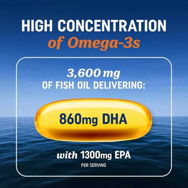 Triple Strength Omega-3 Fish Oil Softgels Supplement,MY SHOP,Omega 3 Fish Oil - Triple Strength cGMP OEM Supplement