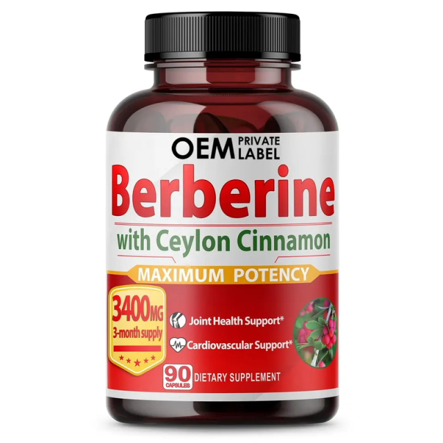Berberine with Ceylon Cinnamon Capsule Supplement,MY SHOP,Berberine with Ceylon Cinnamon Capsule Supplement