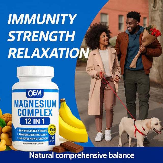 Full Spectrum Magnesium Complex Capsule Supplement,MY SHOP,Full Spectrum Magnesium Complex Capsule Supplement