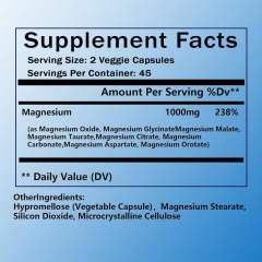 Full Spectrum Magnesium Complex Capsule Supplement,MY SHOP,Full Spectrum Magnesium Complex Capsule Supplement