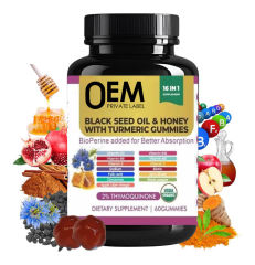 16-in-1 Black Seed Oil Honey Turmeric Organic Gummies,MY SHOP,16-in-1 Black Seed Oil Honey Turmeric Organic Gummies